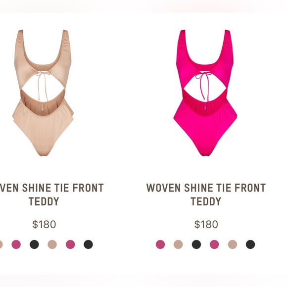 SKIMS Tie-Front Teddy - Picture 1 of 9